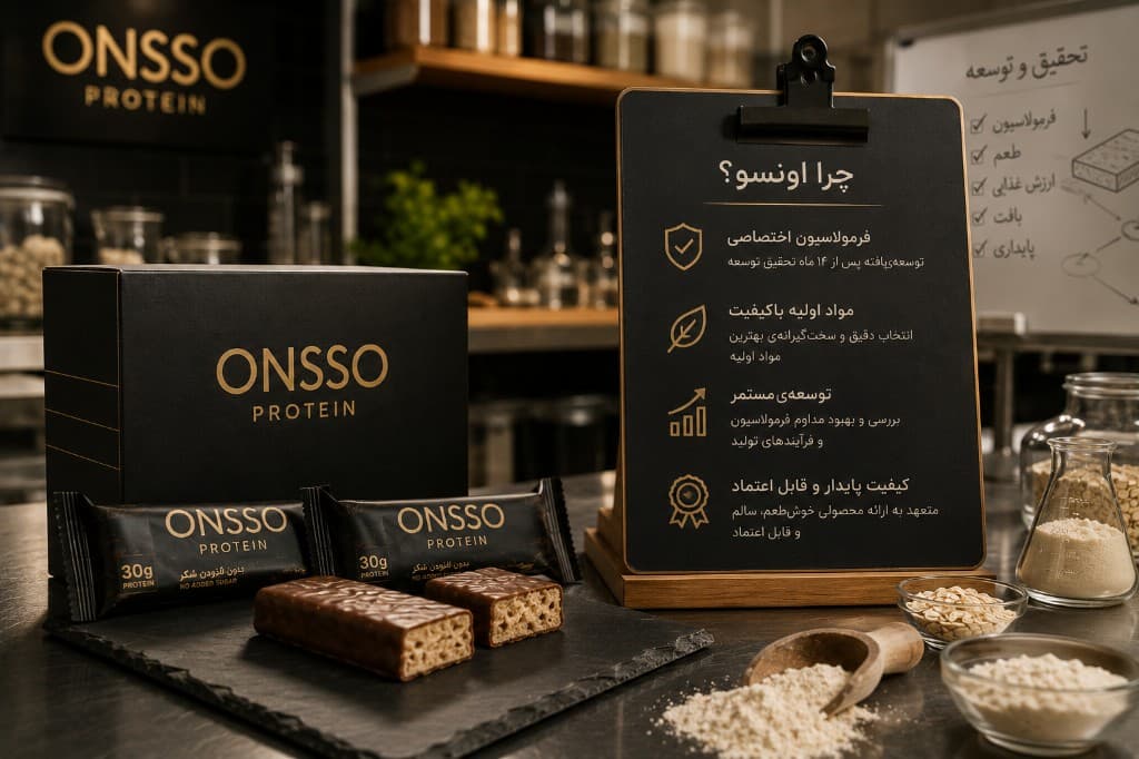 چرا اونسو؟ — فرمول اختصاصی، مواد اولیه باکیفیت و توسعه مستمر محصول